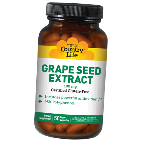 

Grape Seed Extract 100 Country Life 50вегкапс (71124008)