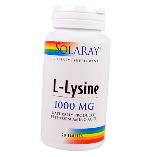 

Л Лизин, L-Lysine 1000, Solaray 90таб (27411002)