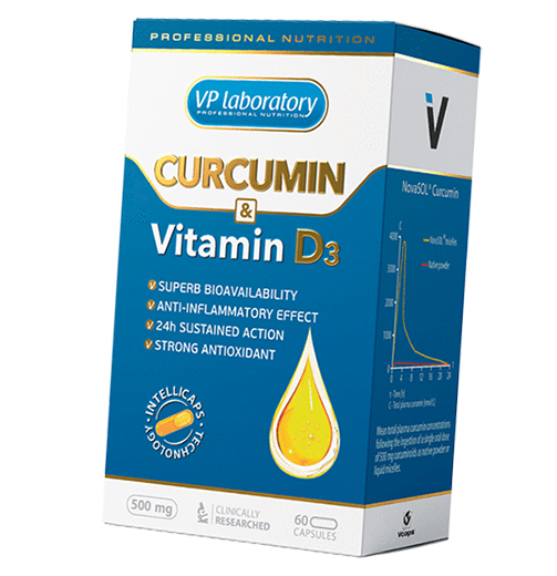 

Curcumin & Vitamin D3 VP laboratory 60капс (71099002)