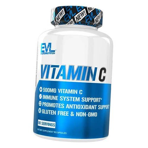 

Витамин С, Аскорбиновая кислота, Vitamin C 500, Evlution Nutrition 90капс (36385007)