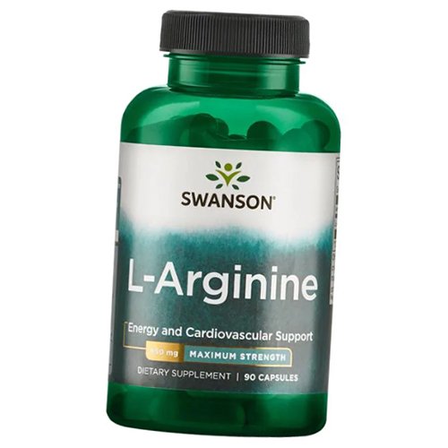 

Аргинин, L-Arginine 850, Swanson 90капс (27280006)