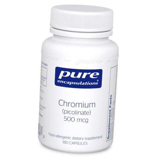 

Поликотинат Хрома, Chromium Picolinate 500, Pure Encapsulations 180капс (36361114)