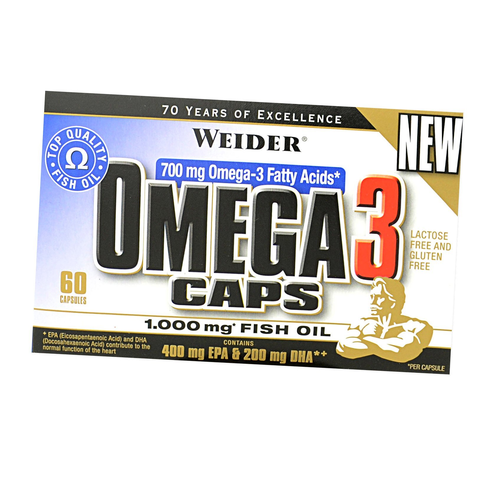 

Жирные кислоты, Омега 3, Omega 3, Weider 60капс (67089001)