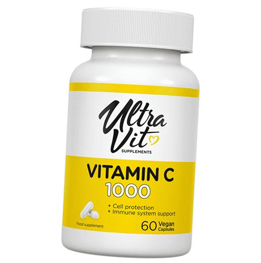 

Витамин С, UltraVit Vitamin C 1000, VP laboratory 60вегкапс (36099010)