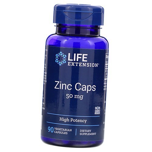 

Цинк высокоактивный, Zinc 50, Life Extension 90вегкапс (36346064)