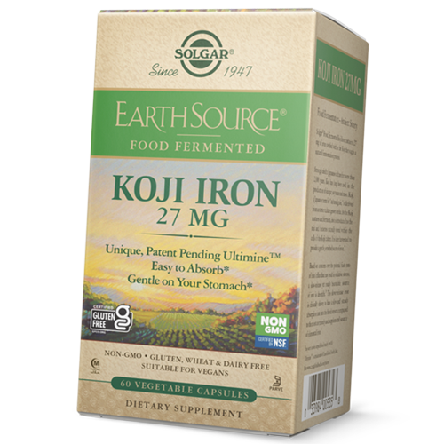 

Железо коджи ферментированное, Koji Iron 27, Solgar 60вегкапс (36313203)