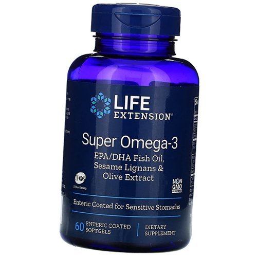 

Super Omega-3 Enteric Coated Life Extension 60гелкапс (67346004)