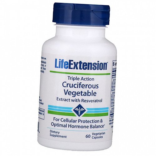 

Triple Action Cruciferous with Resveratrol Life Extension 60вегкапс (71346019)