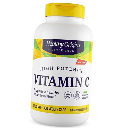 

Витамин С, Аскорбиновая кислота, Vitamin C 1000 Caps, Healthy Origins 360вегкапс (36354057)