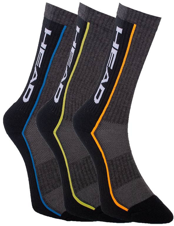 

Набор носков HEAD Performance Crew 3Р Unisex 791011001-002 43-46 р 3 пары Серый/Черный