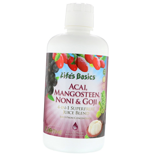

Noni Mangosteen Goji Acai LifeTime Vitamins 946мл (71502003)