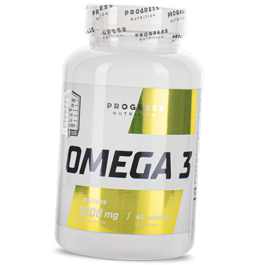 

Жирные кислоты, Омега 3, Omega 3, Progress Nutrition 60капс (67461001)