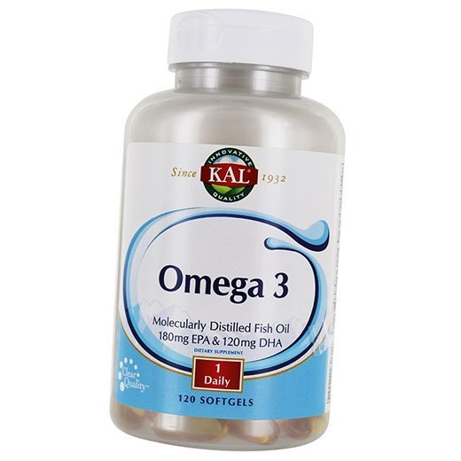 

Жирные кислоты, Омега 3, Omega 3, KAL 120гелкапс (67424001)