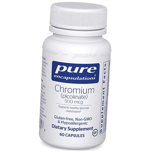 

Поликотинат Хрома, Chromium Picolinate 500, Pure Encapsulations 60капс (36361114)