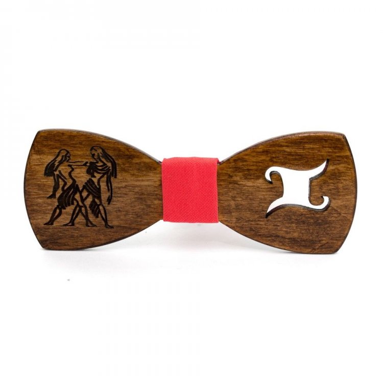 

Галстук Бабочка Gofin wood Знак Зодиака Близнецы 11.5 x 4.5 см Дерево GBDH-8317 5322228