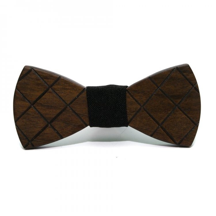 

Галстук-Бабочка Gofin wood С Ромбами 11.5 x 5 см Дерево Gbdh-8386 5148069