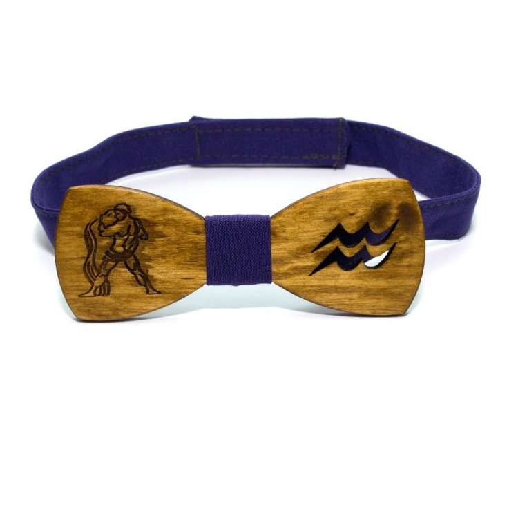 

Галстук Бабочка Gofin wood Знак Зодиака Водолей 11.5 x 4.5 см Дерево GBDH-8315 5295144