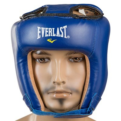 

Боксерський шолом відкритий тренувальний EVERLAST Шкіра FLEX Для єдиноборств Синій (EVF450-BL) L