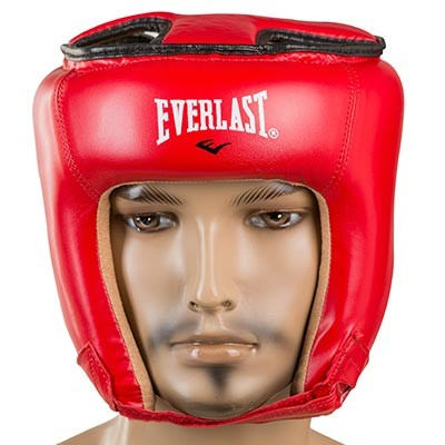 

Боксерський шолом відкритий тренувальний EVERLAST Шкіра FLEX Для єдиноборств Червоний (EVF450-RL) L