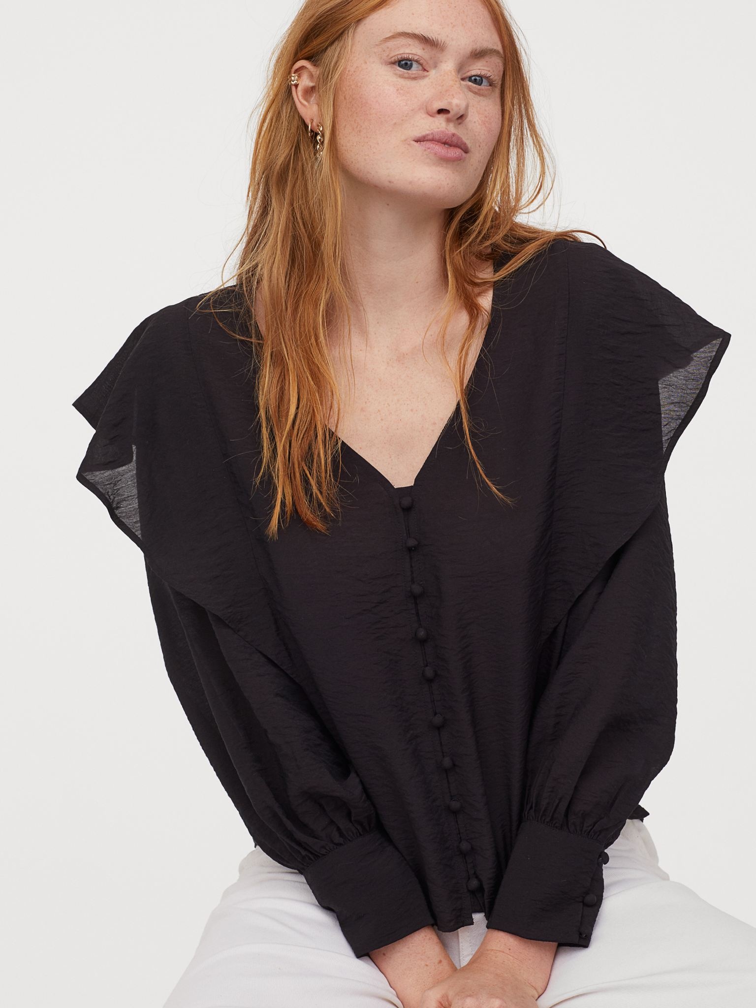 

Блузка H&M 9237552dm L Черная