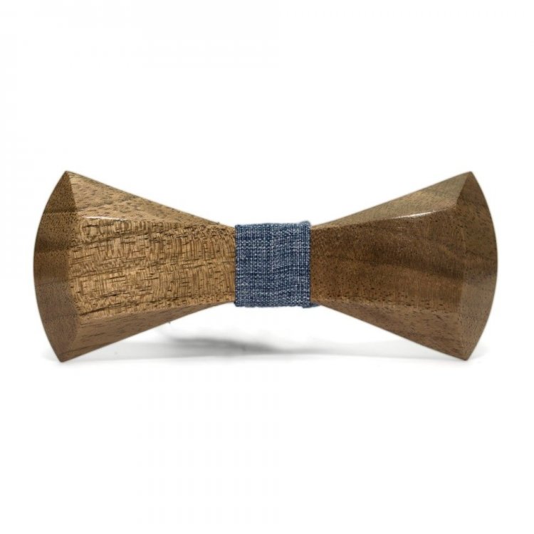 

Галстук Бабочка Gofin wood Объемная С Синей Тканью 11.5 х 4.5 см Дерево GBDH-8075 5256960