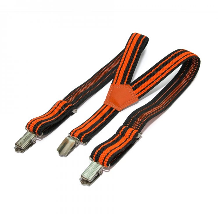

Детские подтяжки Gofin suspenders Cтрейч-ткань Полосатые Красно-черные (Pbd-091) 5248413
