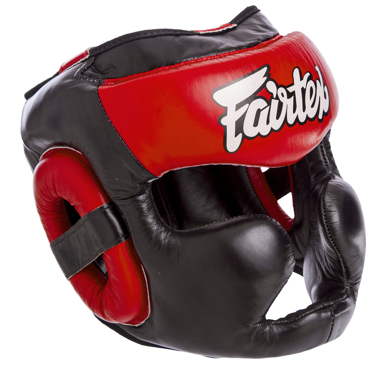 

Професійний закритий шкіряний боксерський шолом FAIRTEX Натуральна шкіра Червоний (HG13-LACES) XL