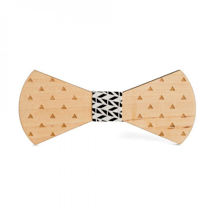 

Галстук-Бабочка Handmade Деревянный С Гравировкой Треугольники Gbd-388 158089