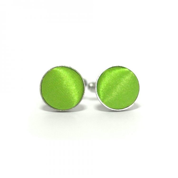 

Запонки Handmade Круглые Салатовые Zphs-3150 158598
