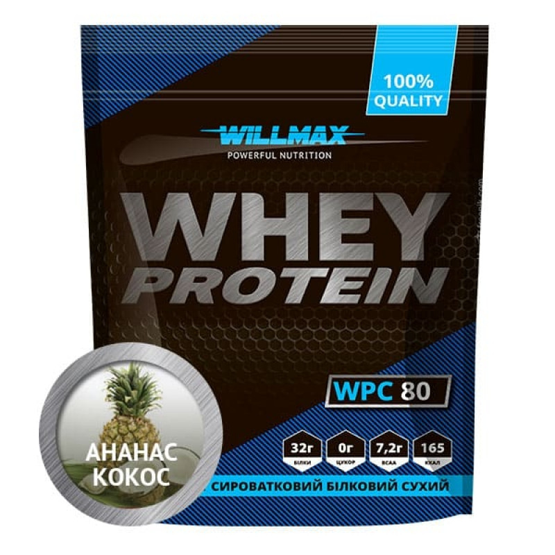 

Протеин Willmax Whey Protein 80% 920г Ананас - Кокос