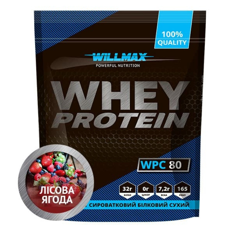 

Протеин Willmax Whey Protein 80% 920г Лесная Ягода