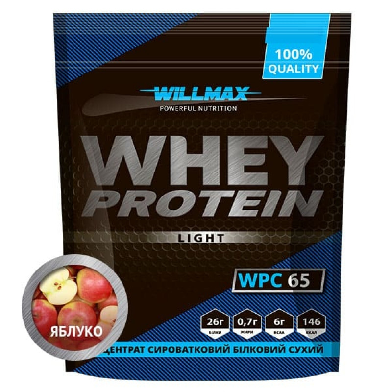 

Протеин Willmax Whey Protein Light 65% 1кг Яблоко