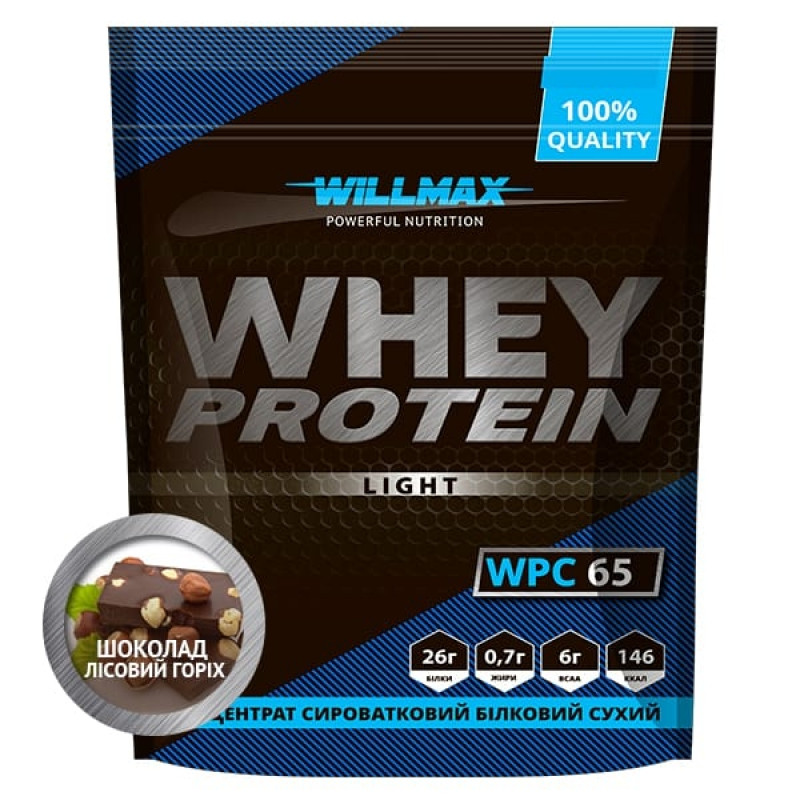 

Протеин Willmax Whey Protein Light 65% 1кг Шоколад - Лесной орех