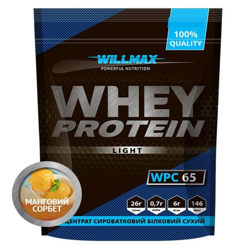 

Протеин Willmax Whey Protein Light 65% 1кг Манговый Сорбет
