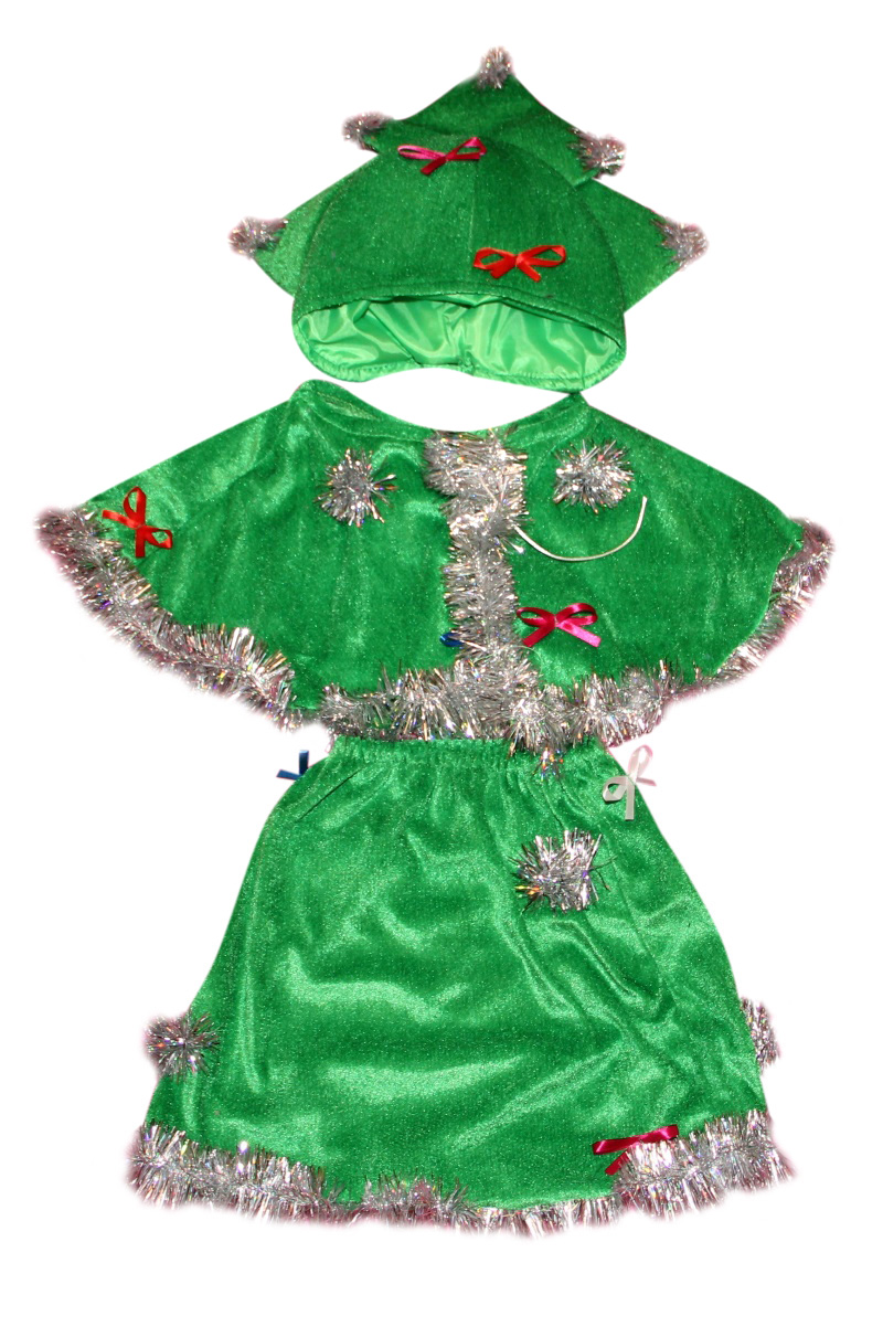 

Детский карнавальный костюм Елка 122-128 см