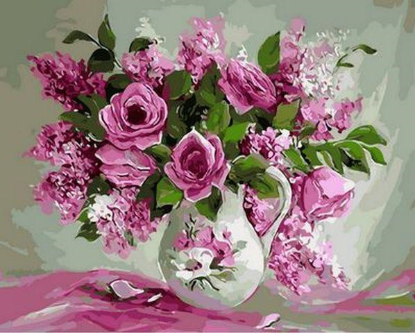 

Картина по номерам Q1368 Розовая нежность , 40x50 см., Mariposa