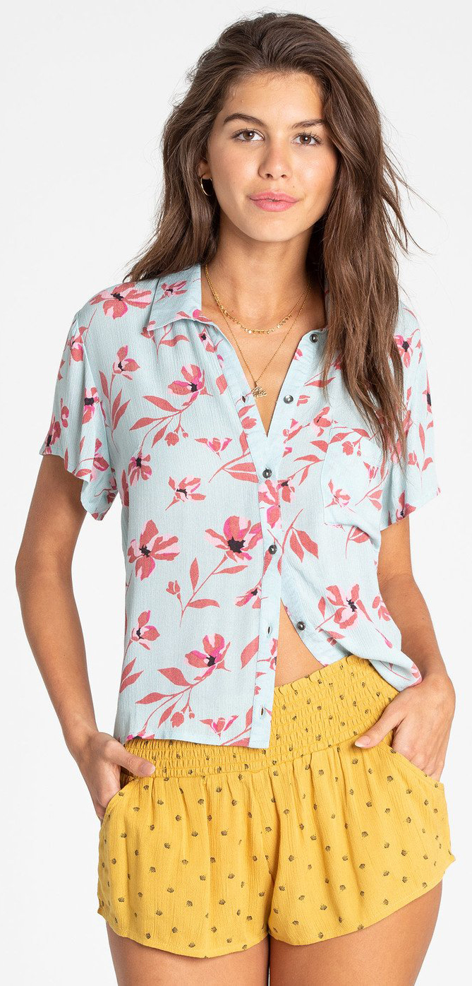 

Рубашка Billabong Roll Call N3TP08-4453 M Голубая