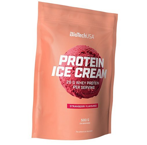 

Протеиновое мороженое, Protein Ice Cream, BioTech (USA) 500г Клубника (05084010)
