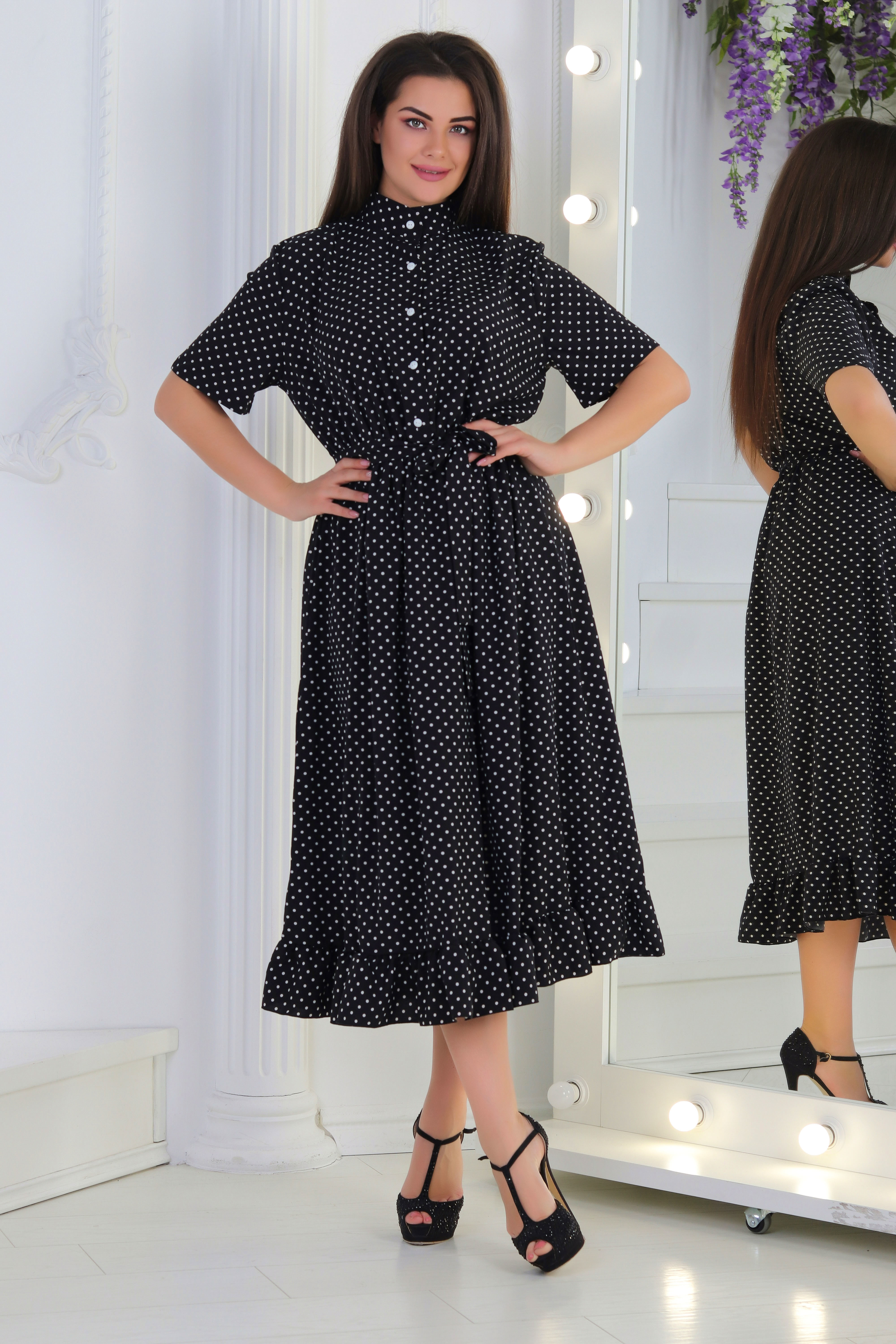 

Платье в Горошек Modnicy 04012,2 50 черный