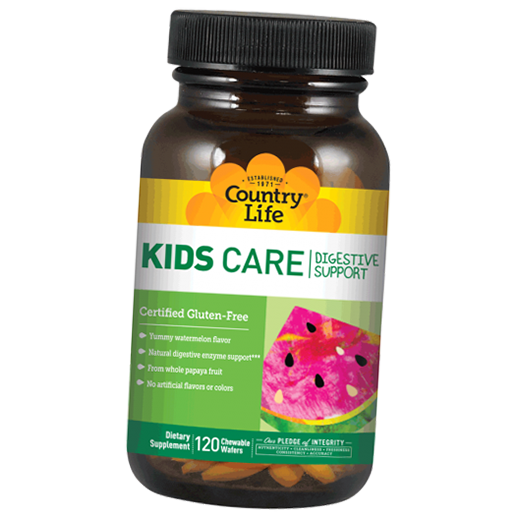

Kids Care Digestive Support Country Life 120таб (69124002)