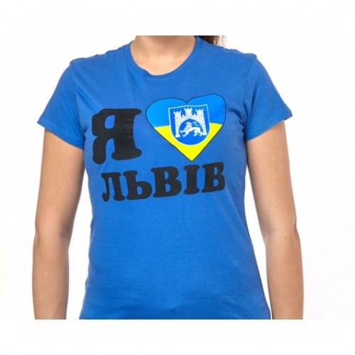 

Футболка жіноча Світязь, бавовна 150G, розмір L, 2300000006734, синій