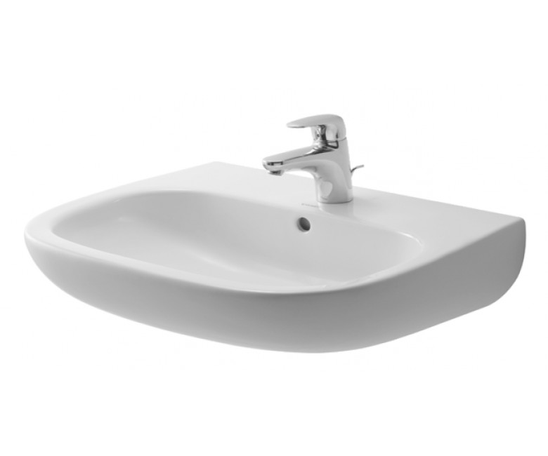 

Раковина керамическая с переливом 60х46 DURAVIT D-CODE 23106000002 белая (49174)