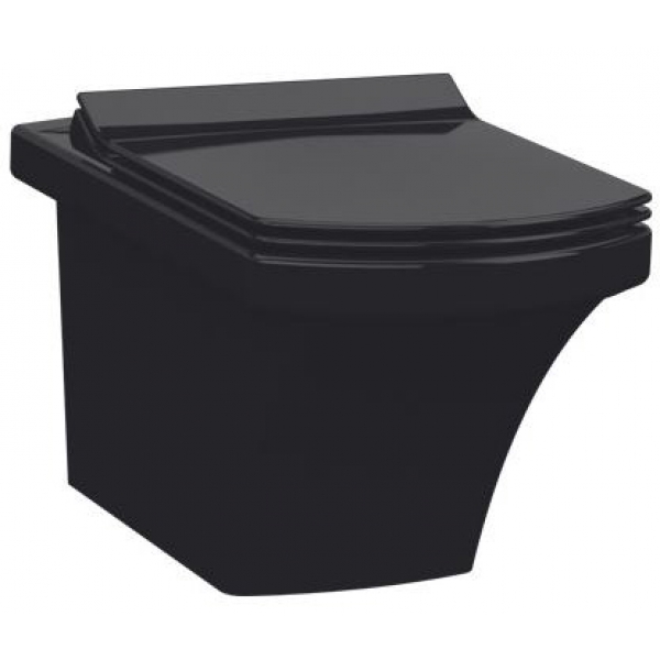 

Унитаз подвесной Idevit Vega с сидением Soft-Close, черный SETK2804-0606-071-1-6000 (29974)