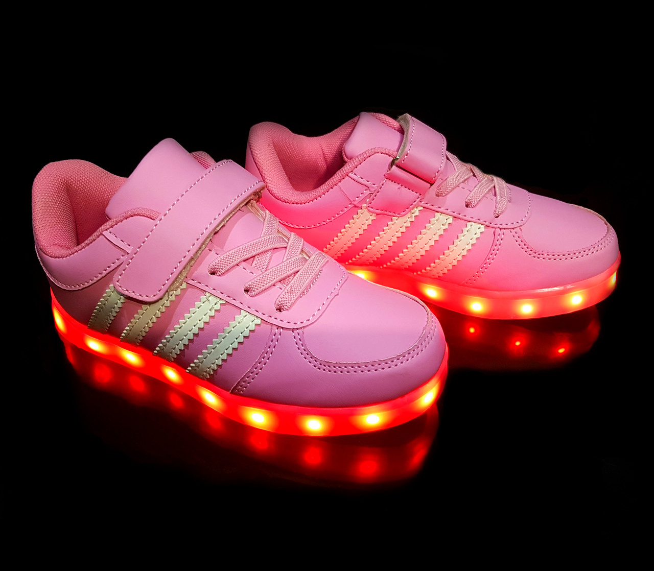 

Кроссовки светящиеся для девочек с LED подсветкой Pink W80 35 p