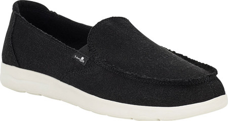 

Женские мокасины Sanuk Donna Lite TX Moc Toe Slip On Black Canvas 38.5