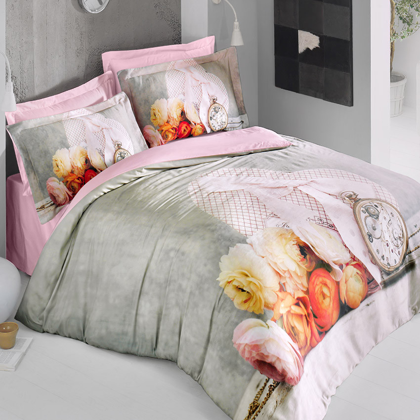 

Комплект постільної білизни Luoca Patisca Riley Сатин Євро 8-13679