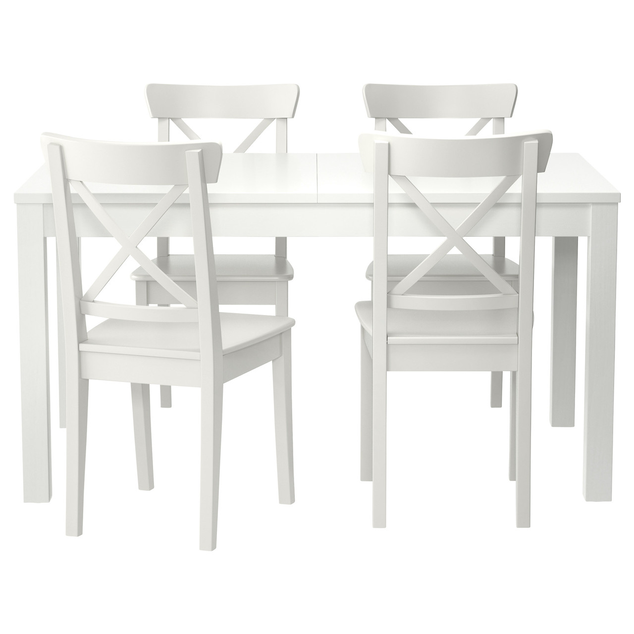 Комплект для столовой IKEA (ИКЕА) BJURSTA / INGOLF 140см стол и 4 ...