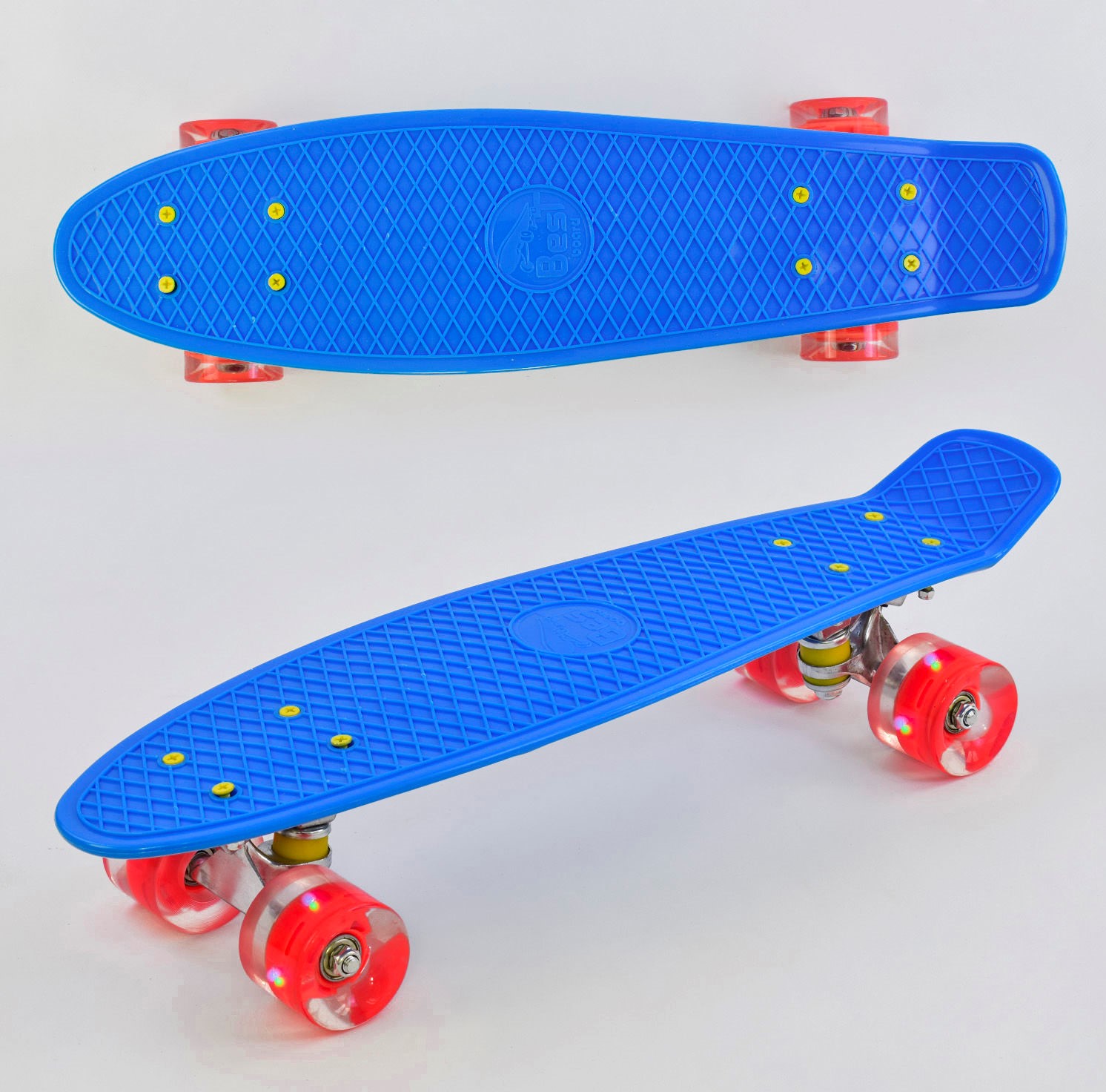 

Пенни Борд Детский Скейтборд Best Board Голубой Длинна Доски 55 см