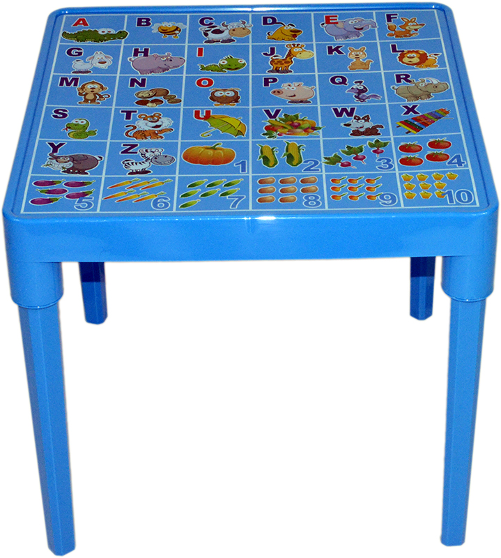 

Стол детский Active Baby Алфавит EN Синий (18-101) (2000490538623)