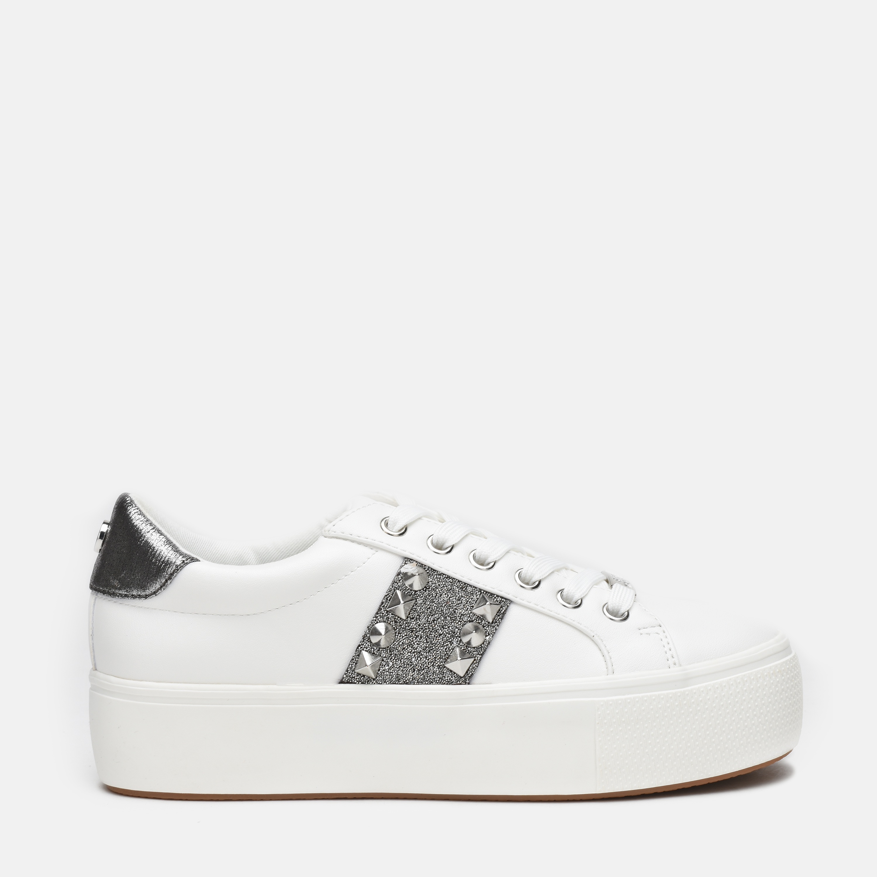 Акція на Жіночі кеди низькі Steve Madden Escala-C Sneaker SM11001155-751 37 Білі від Rozetka